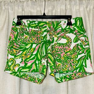 Lilly Pulitzer Tidal Wave Pans Garden callahan shorts womens size 0